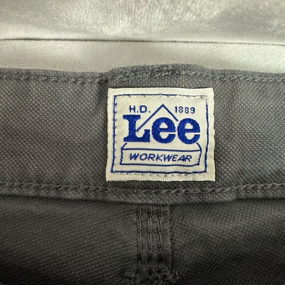 Lee Carpenter Workwear Mens Shorts Size 30 Durable Cotton Blend Painters Gray - Picture 3 of 7